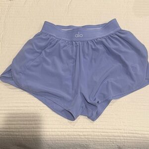 ALO Yoga Light Blue Athletic Shorts